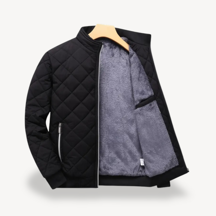 Men's Quilted Sherpa Lined Jacket | Loravelle