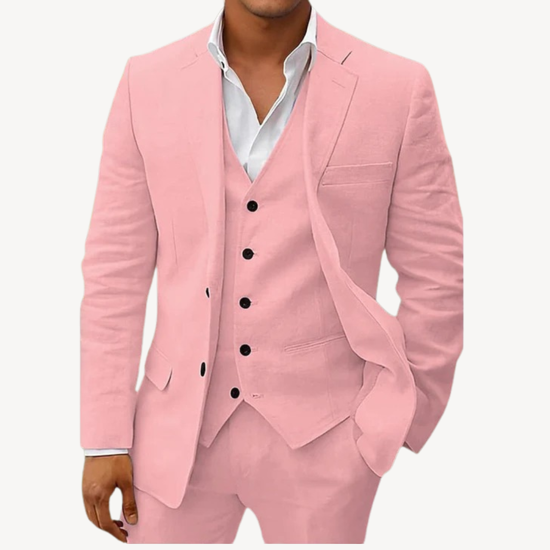 Men’s 3-Piece Linen Suit | Loravelle