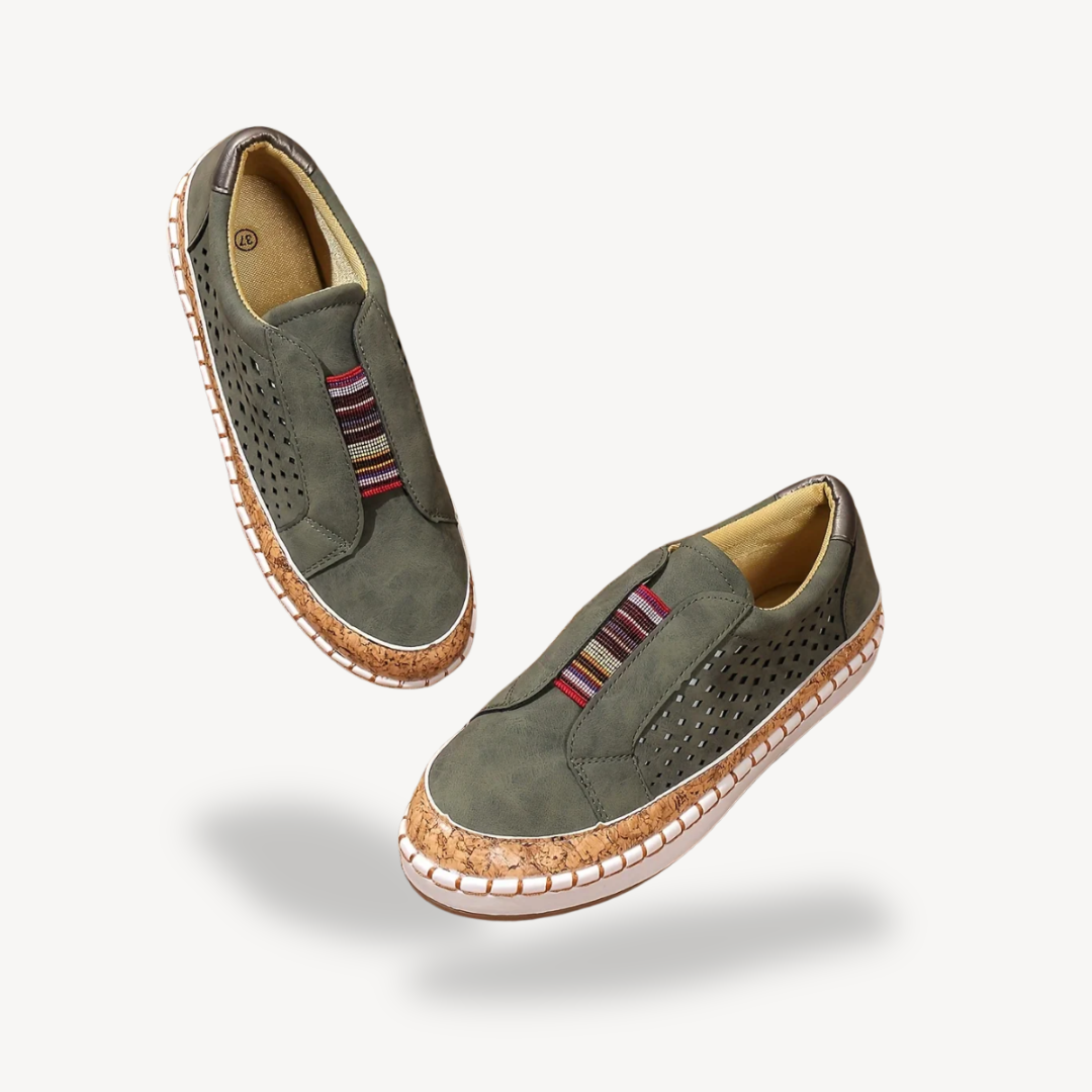 Orthopedic Textile Slip-On Sneakers Women | Loravelle