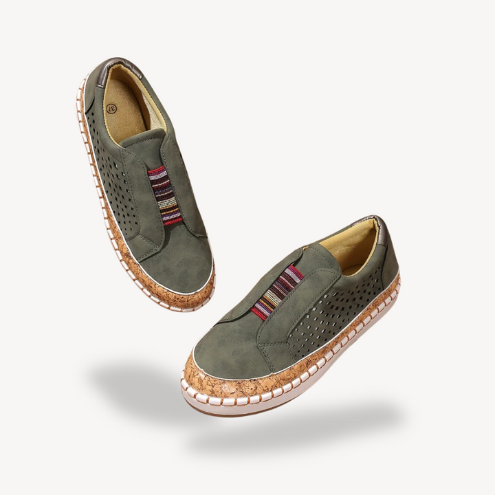 Orthopedic Textile Slip-On Sneakers Women | Loravelle