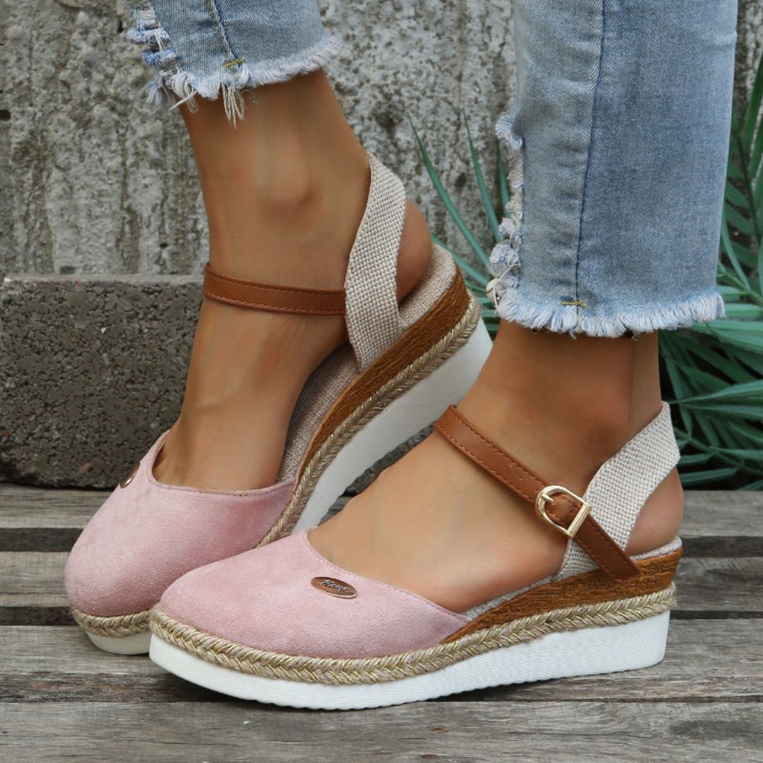 Suede Espadrille Orthopedic Sandals Women | Loravelle