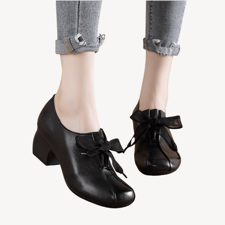Orthopedic Bow-Detail Heels for Women | Loravelle