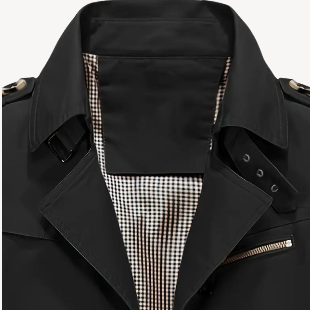 Men's Cotton Blend Trench Coat | Loravelle