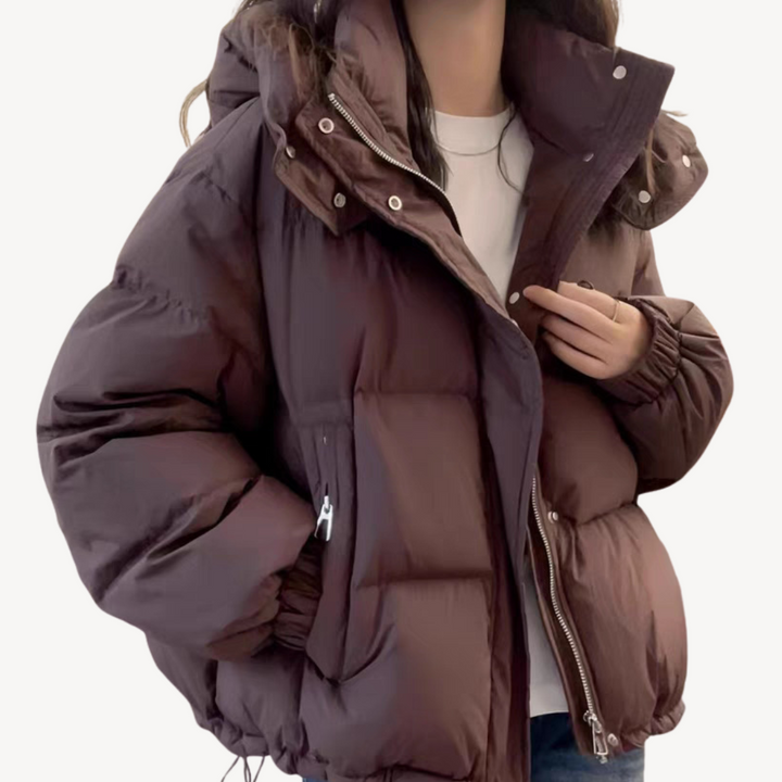Puffer Jacket with Hood for Women | Loravelle
