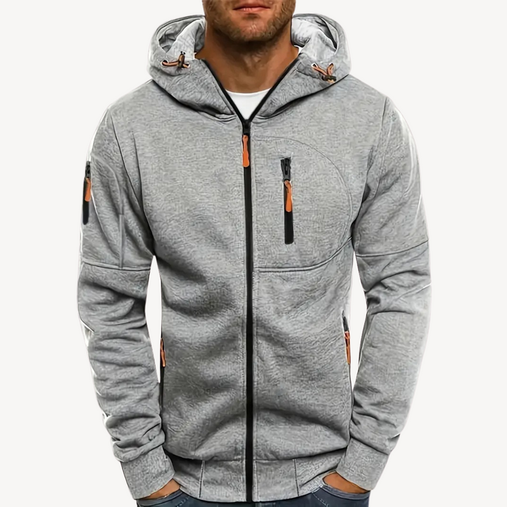 Men's Zip Hoodie Cotton Fleece | Loravelle