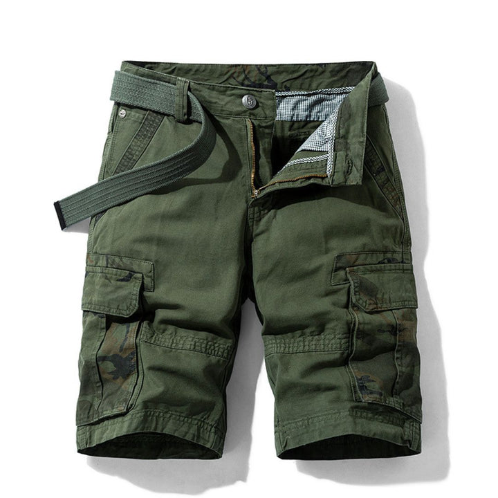 Men's Camo Patchwork Cargo Shorts Cotton | Loravelle