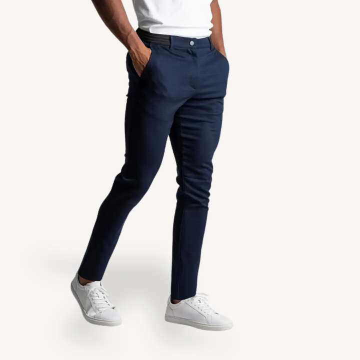 Slim Fit Stretch Trousers Men | Loravelle