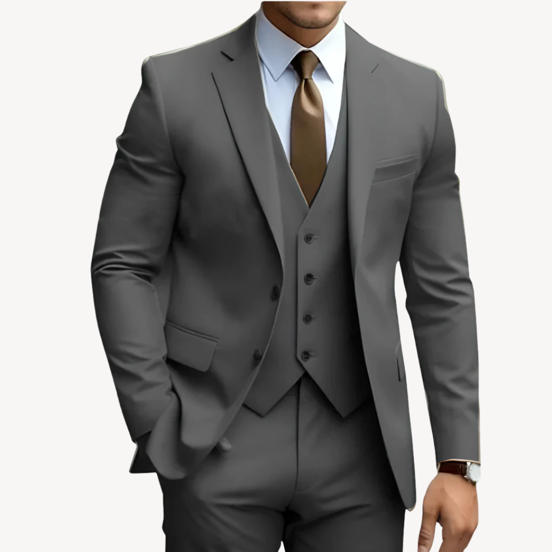Men's Wool Blend 3-Piece Suit | Loravelle