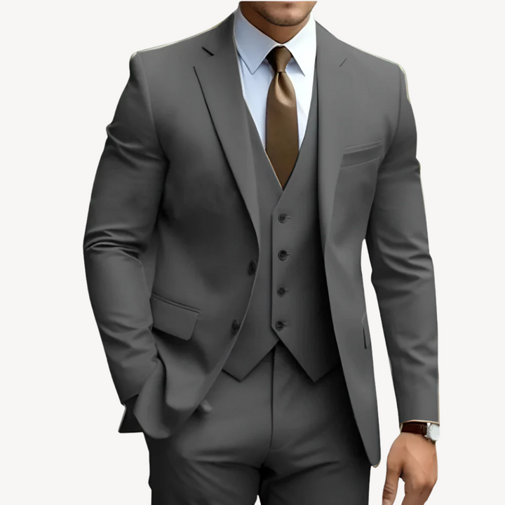 Men's Wool Blend 3-Piece Suit | Loravelle