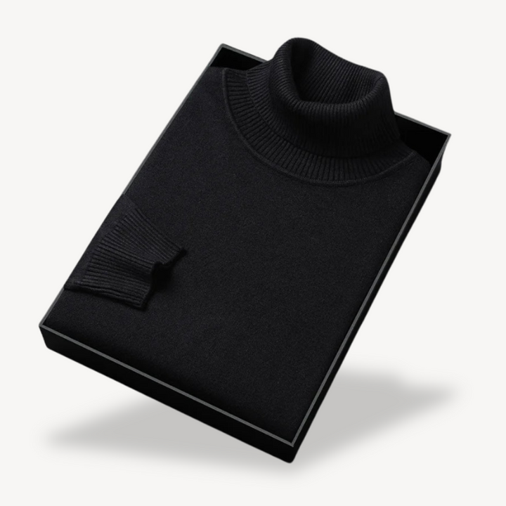 Men’s Turtleneck Wool Blend Sweater | Loravelle