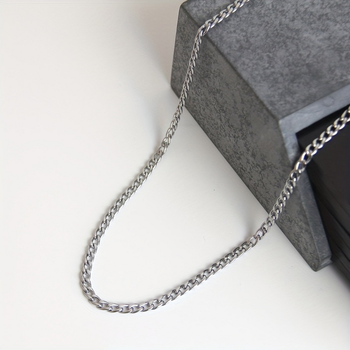 Men's Silver Chain Necklace | Loravelle