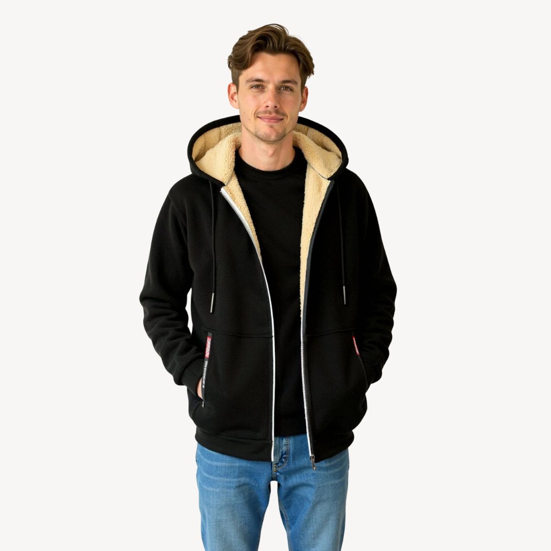 Men's Fleece-Lined Hoodie | Loravelle
