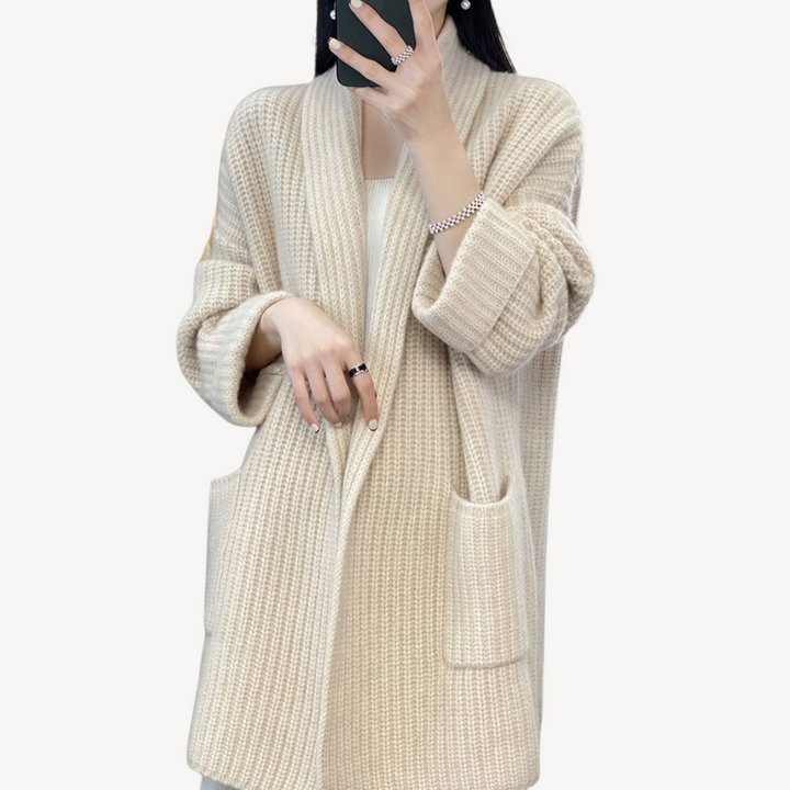Women's Long Knit Cardigan Sweater | Loravelle