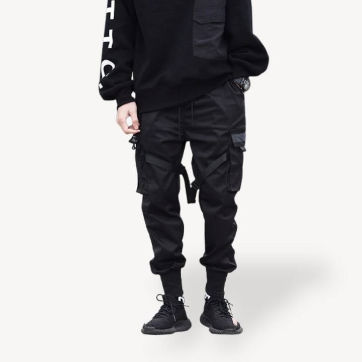 Men's Techwear Cargo Jogger Pants | Loravelle