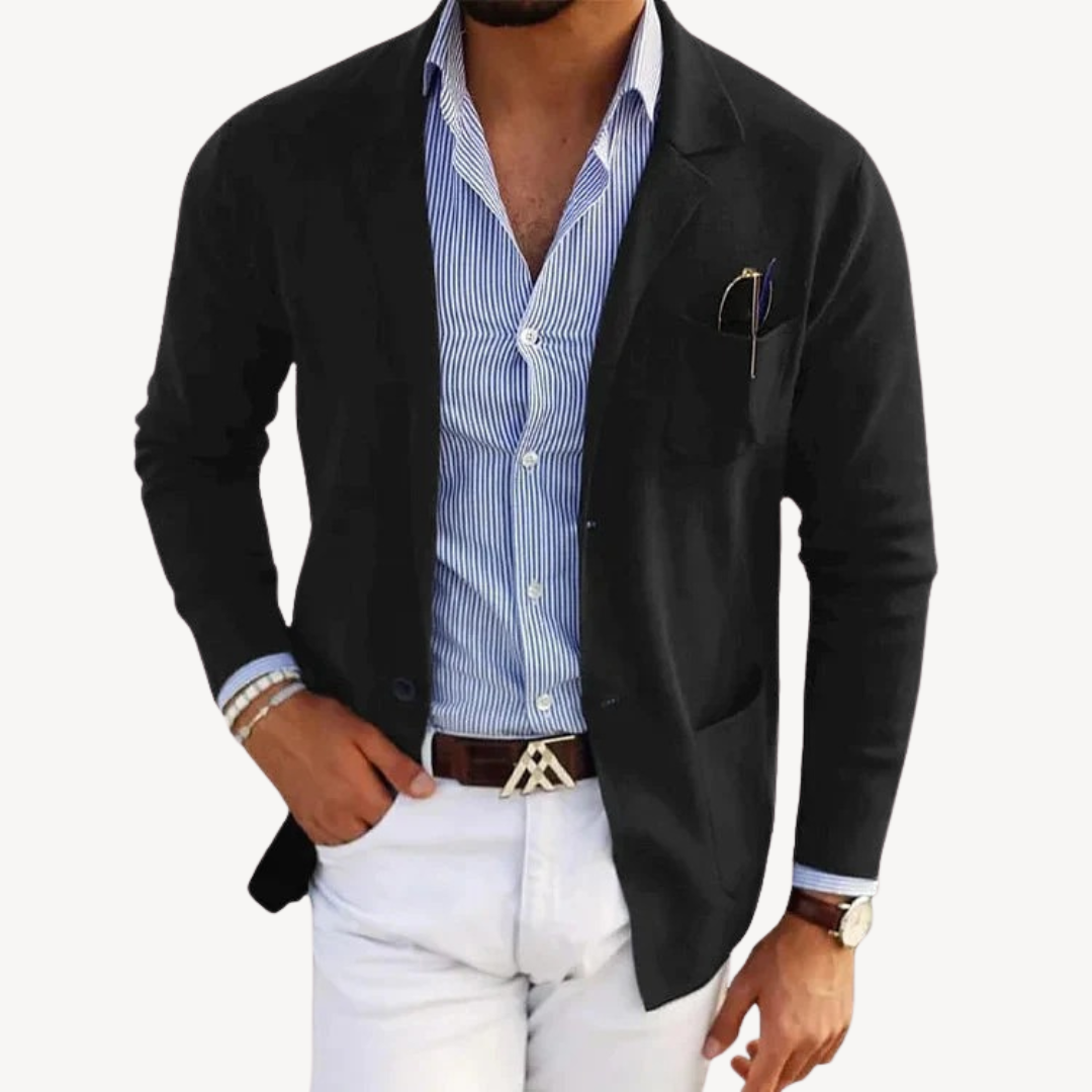 Men's Lightweight Cotton Blazer Jacket | Loravelle