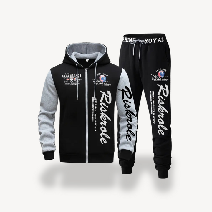 Two Piece Cotton Tracksuit Men | Loravelle