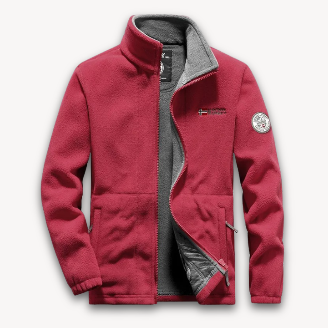 Loravelle | Men's Fleece Jacket, Warm Winter Outdoor Coat - Full-Zip