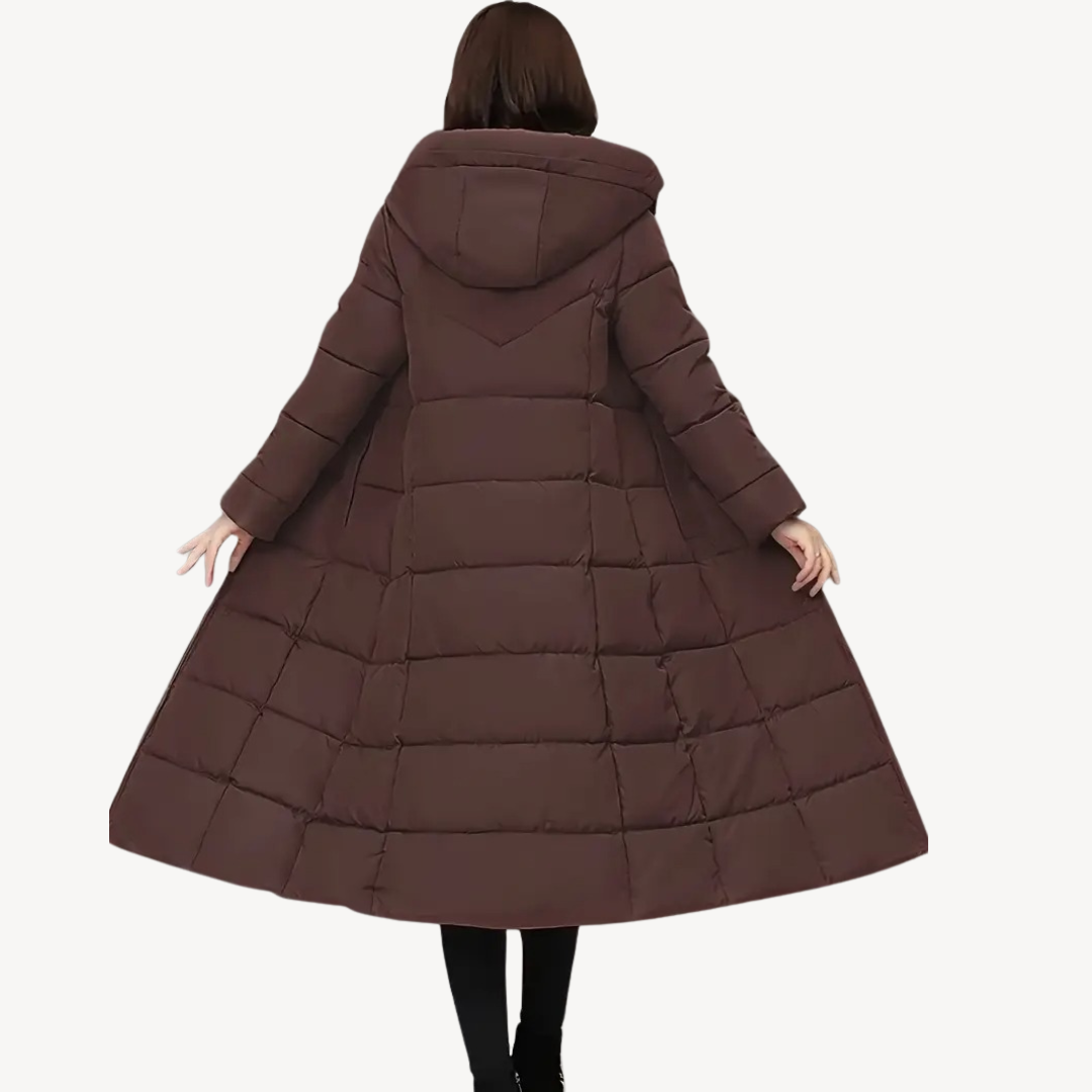 Long Hooded Puffer Coat Women | Loravelle