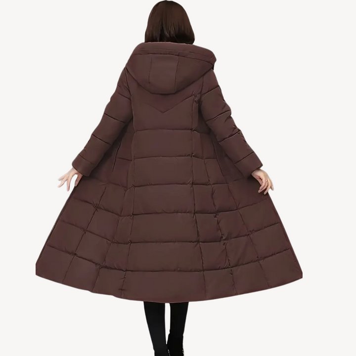Long Hooded Puffer Coat Women | Loravelle