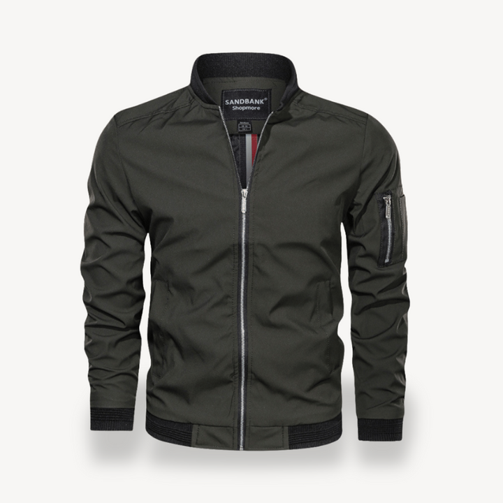 Men's Lightweight Bomber Jacket Zip Pocket | Loravelle