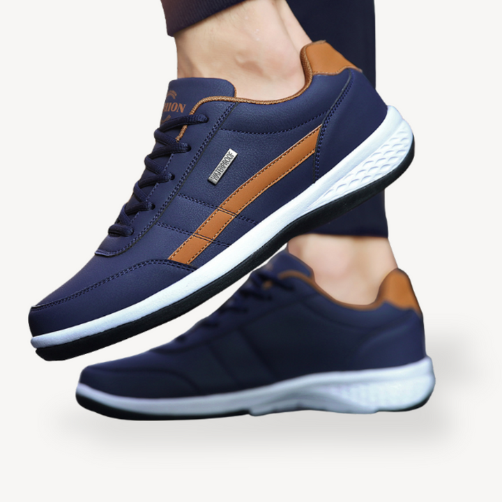 Casual Orthopedic Waterproof Leather Sneakers Men | Loravelle
