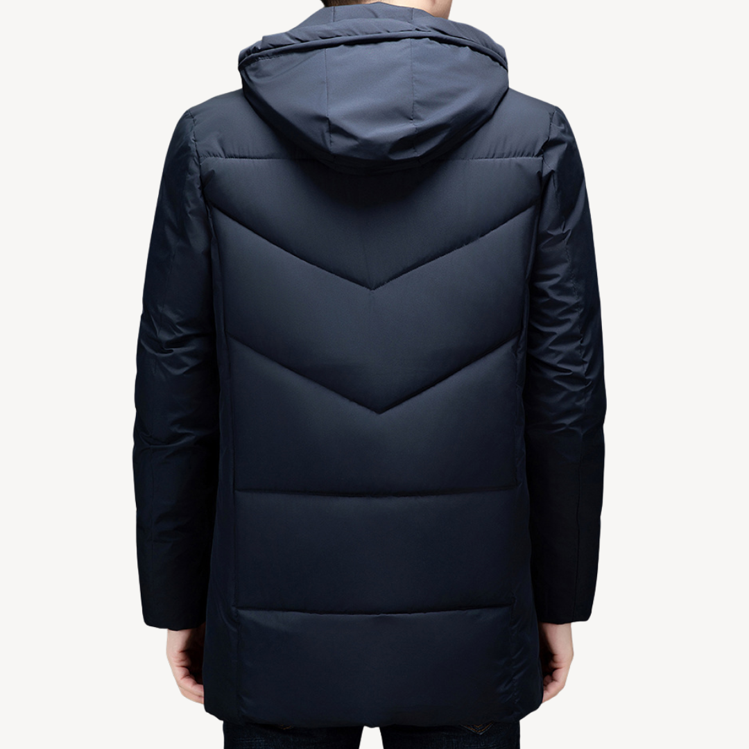 Men's Puffer Jacket with Waterproof and Hooded Winter Coat | Loravelle