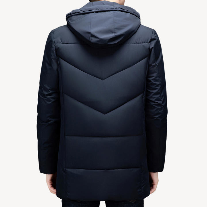 Men's Puffer Jacket with Waterproof and Hooded Winter Coat | Loravelle