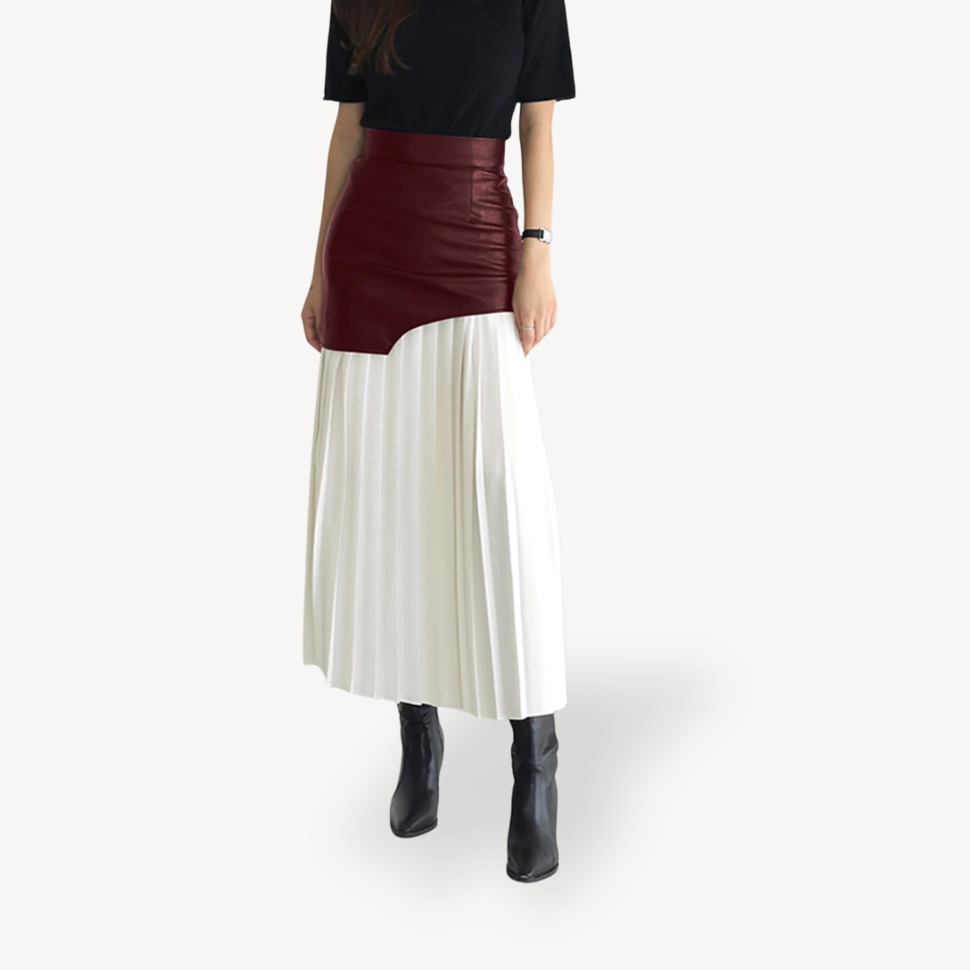 Pleated Midi Skirt for Women | Loravelle