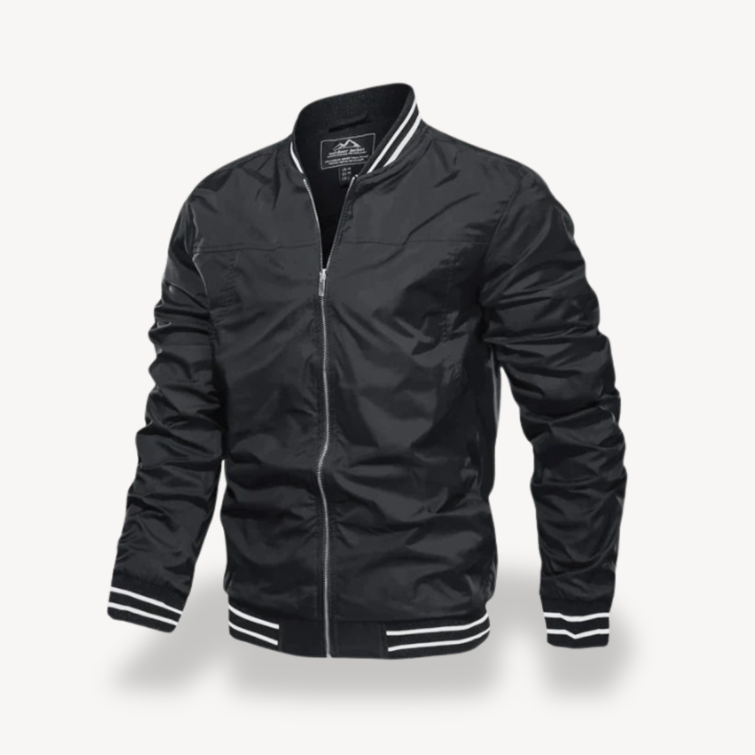 Men's Lightweight Bomber Jacket with Zip | Loravelle