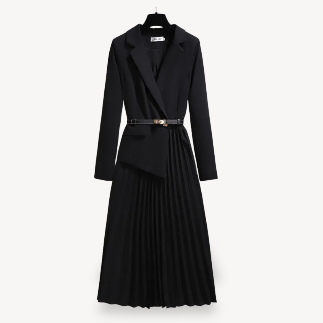 Women's Pleated Blazer Dress | Loravelle