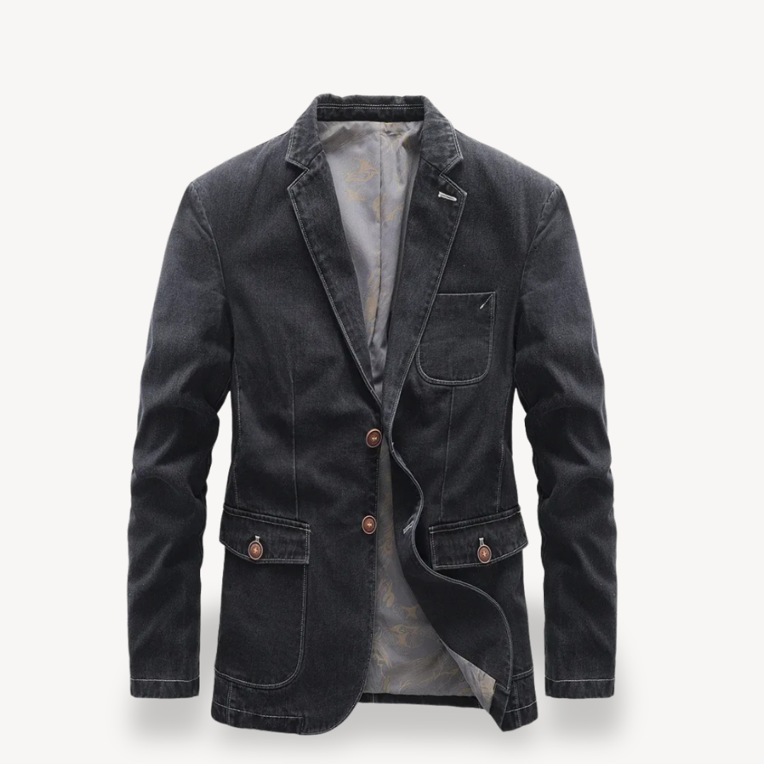 Men's Denim Blazer Jacket | Loravelle