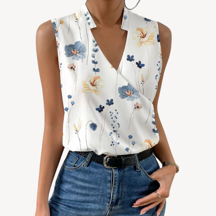 Floral Print Sleeveless Top Women | Loravelle