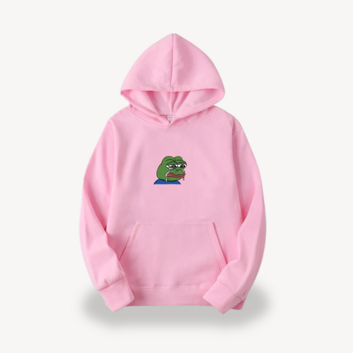 Pepe Frog Graphic Hoodie for Men | Loravelle
