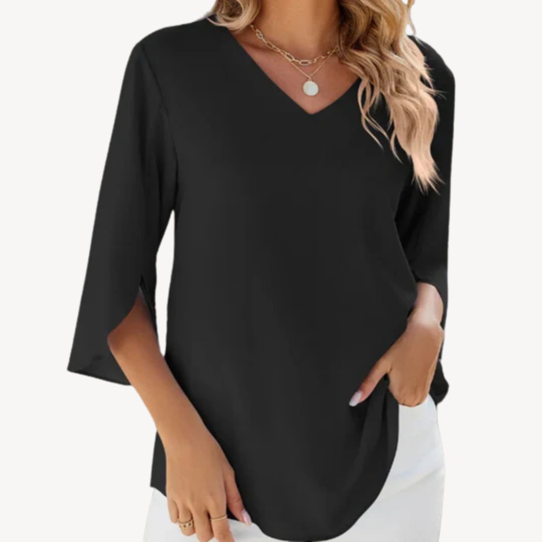 V-Neck Dolman Sleeve Blouse Women | Loravelle