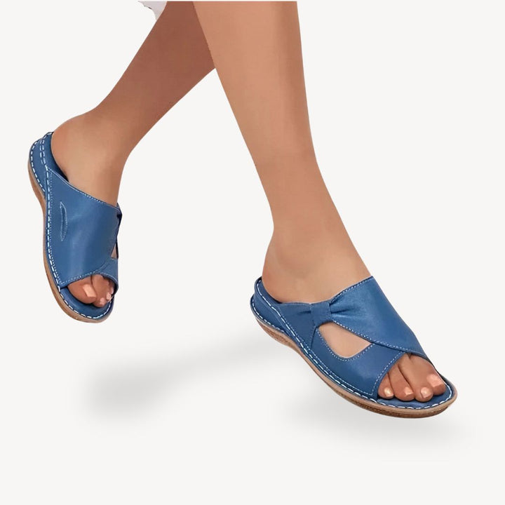 Orthopedic Cut-Out Sandals PU Women | Loravelle