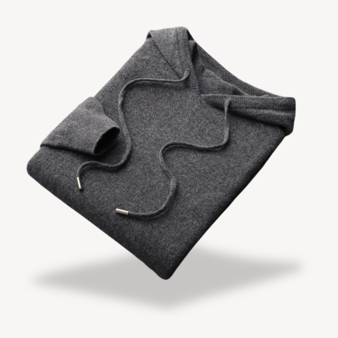 Men's Cashmere Knit Hoodie Sweater | Loravelle