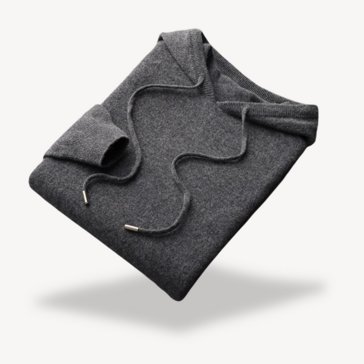 Men's Cashmere Knit Hoodie Sweater | Loravelle