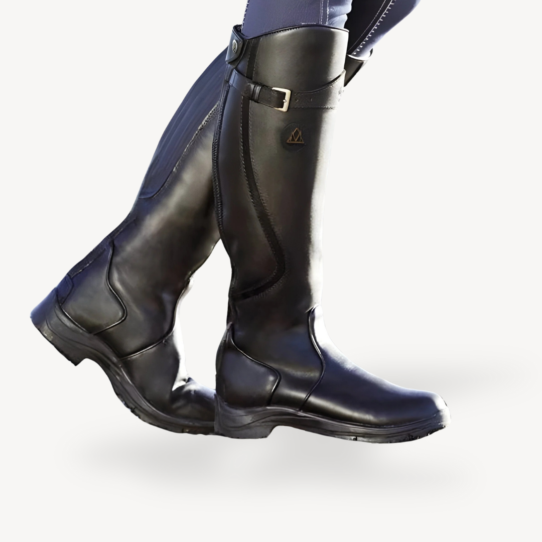 PU Leather Orthopedic Riding Boots Women | Loravelle