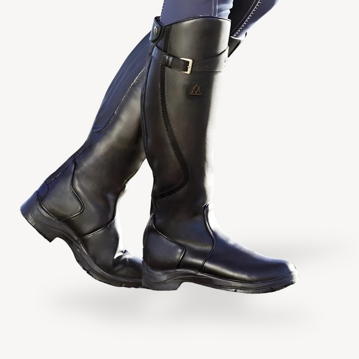 PU Leather Orthopedic Riding Boots Women | Loravelle