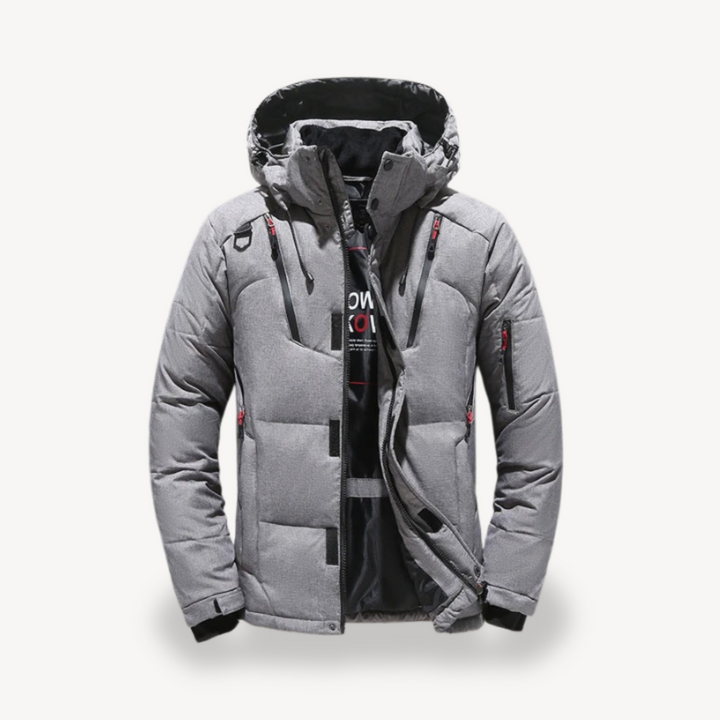 Men's Puffer Jacket with Hood | Loravelle