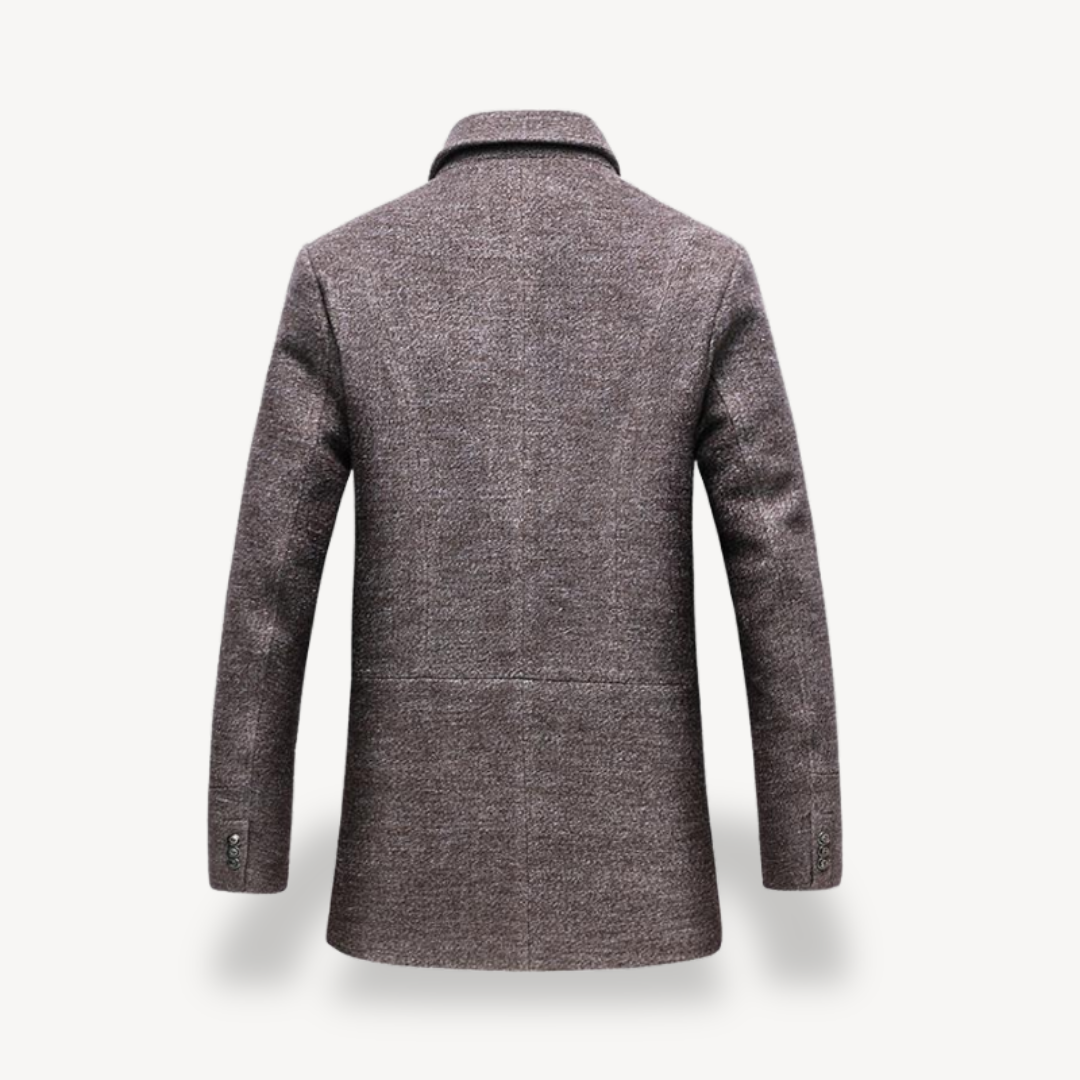 Wool Blend Trench Coat for Men | Loravelle