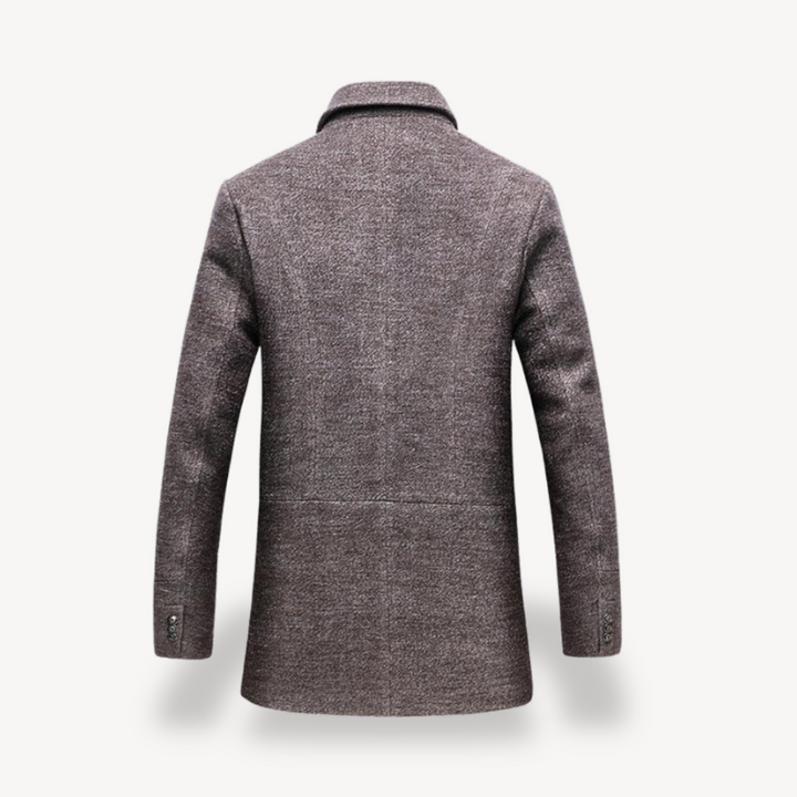 Wool Blend Trench Coat for Men | Loravelle