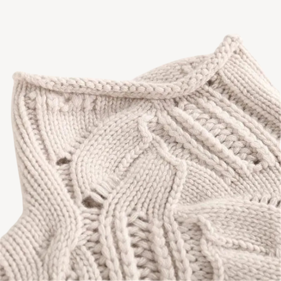 Ribbed Knit Turtleneck Sweater for Women | Loravelle