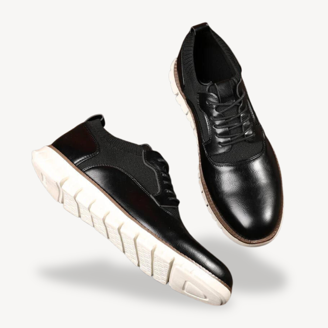 Men's Orthopedic Leather Walking Trainers | Loravelle