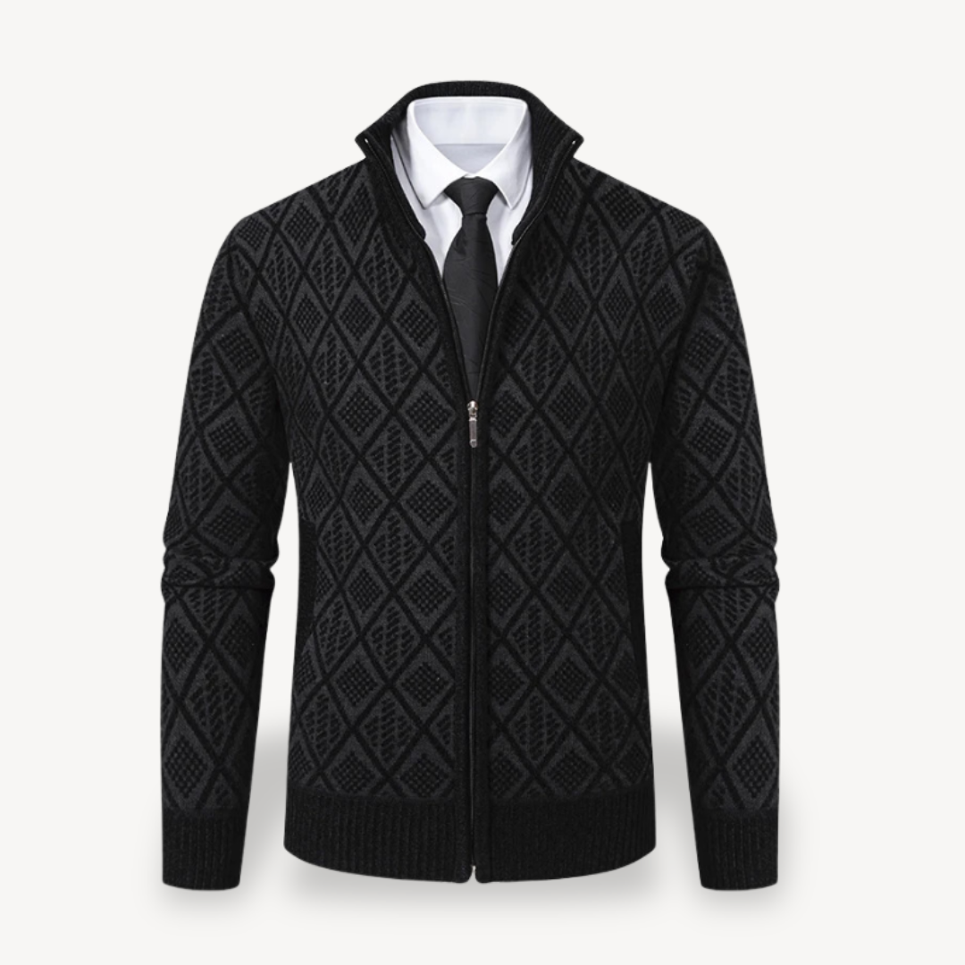 Full-Zip Cardigan Sweater Men | Loravelle