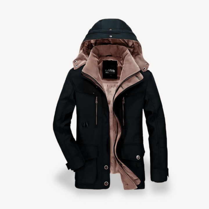Men's Waterproof Winter Jacket with Hood | Loravelle