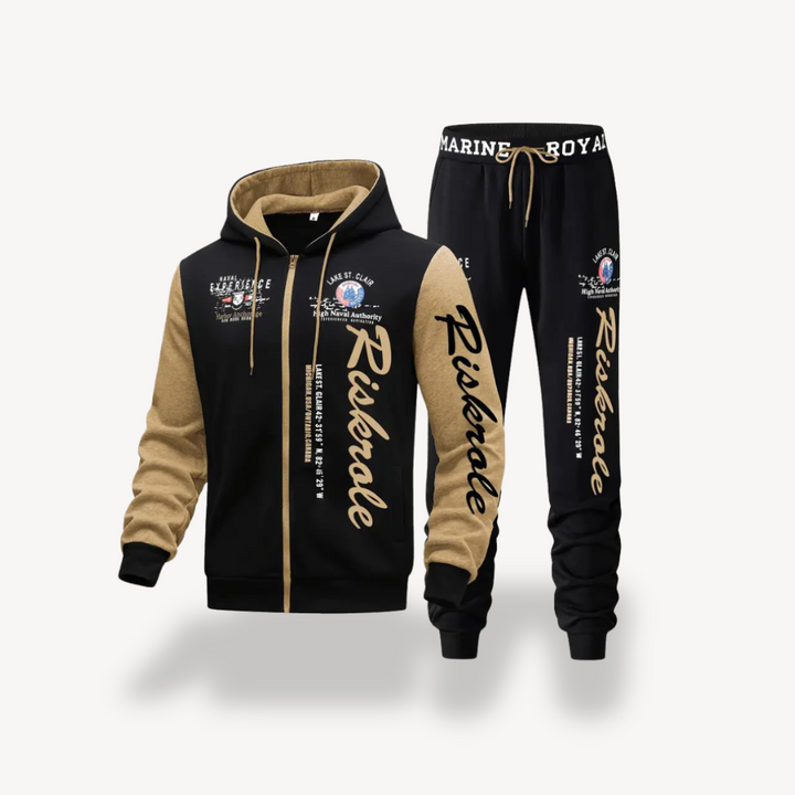 Two Piece Cotton Tracksuit Men | Loravelle
