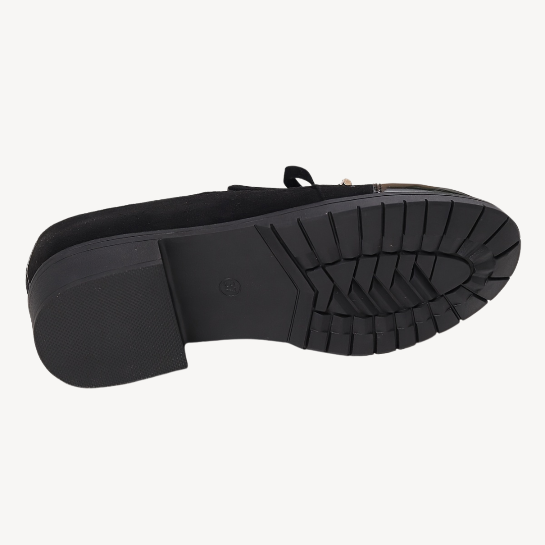 Orthopedic Slip-On Loafers with Bow | Loravelle