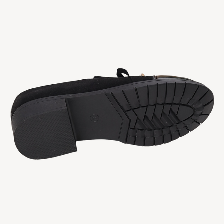 Orthopedic Slip-On Loafers with Bow | Loravelle