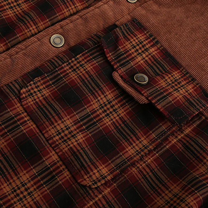Men’s Plaid Fleece Lined Jacket | Loravelle